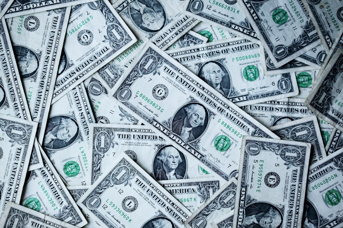 US dollar bills