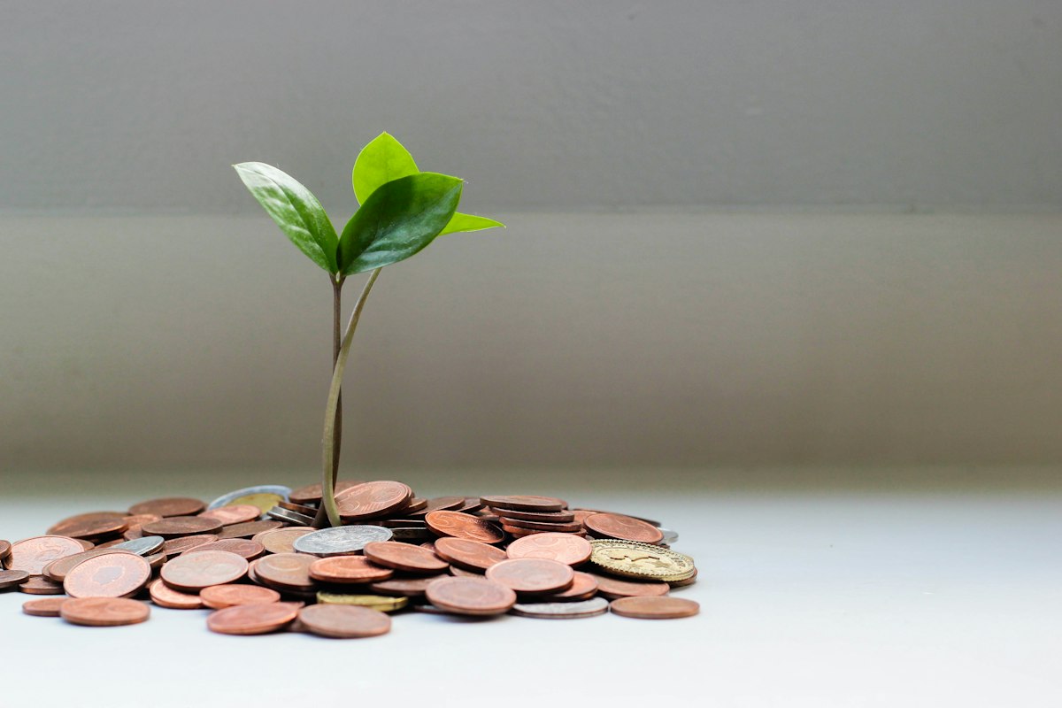 Piggy bank with coins representing retirement savings