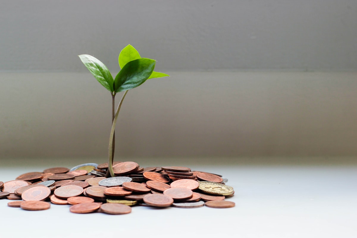 Coins and a savings jar for inflation-protected savings